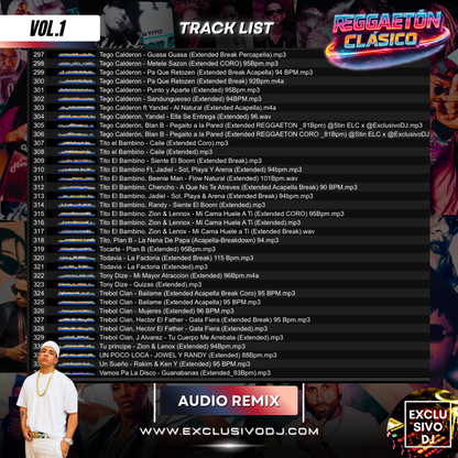 REGGAETON CLÁSICO (Extended Vol.1) Audio