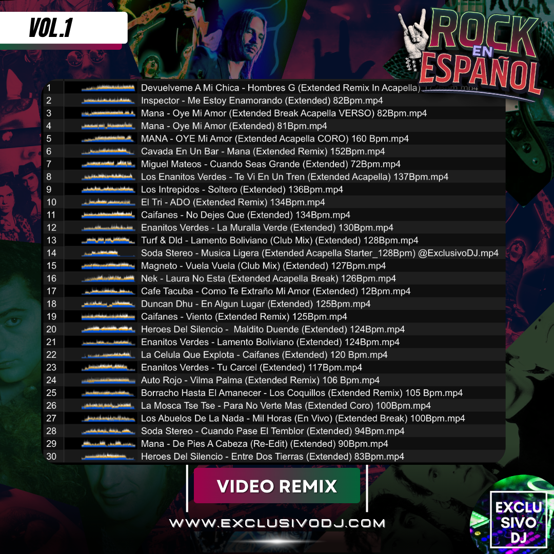 ROCK LATINO (Extended Vol.1) Video
