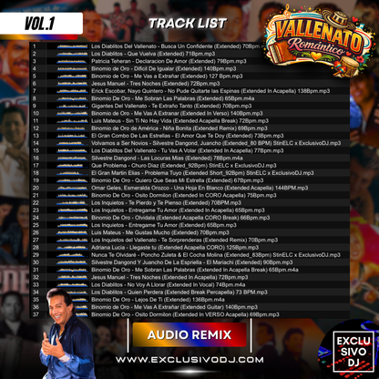 VALLENATO ROMÁNTICO (Extended Vol.1) Audio
