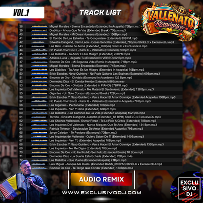 VALLENATO ROMÁNTICO (Extended Vol.1) Audio