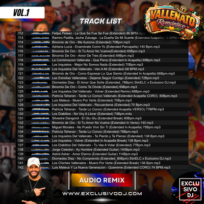 VALLENATO ROMÁNTICO (Extended Vol.1) Audio