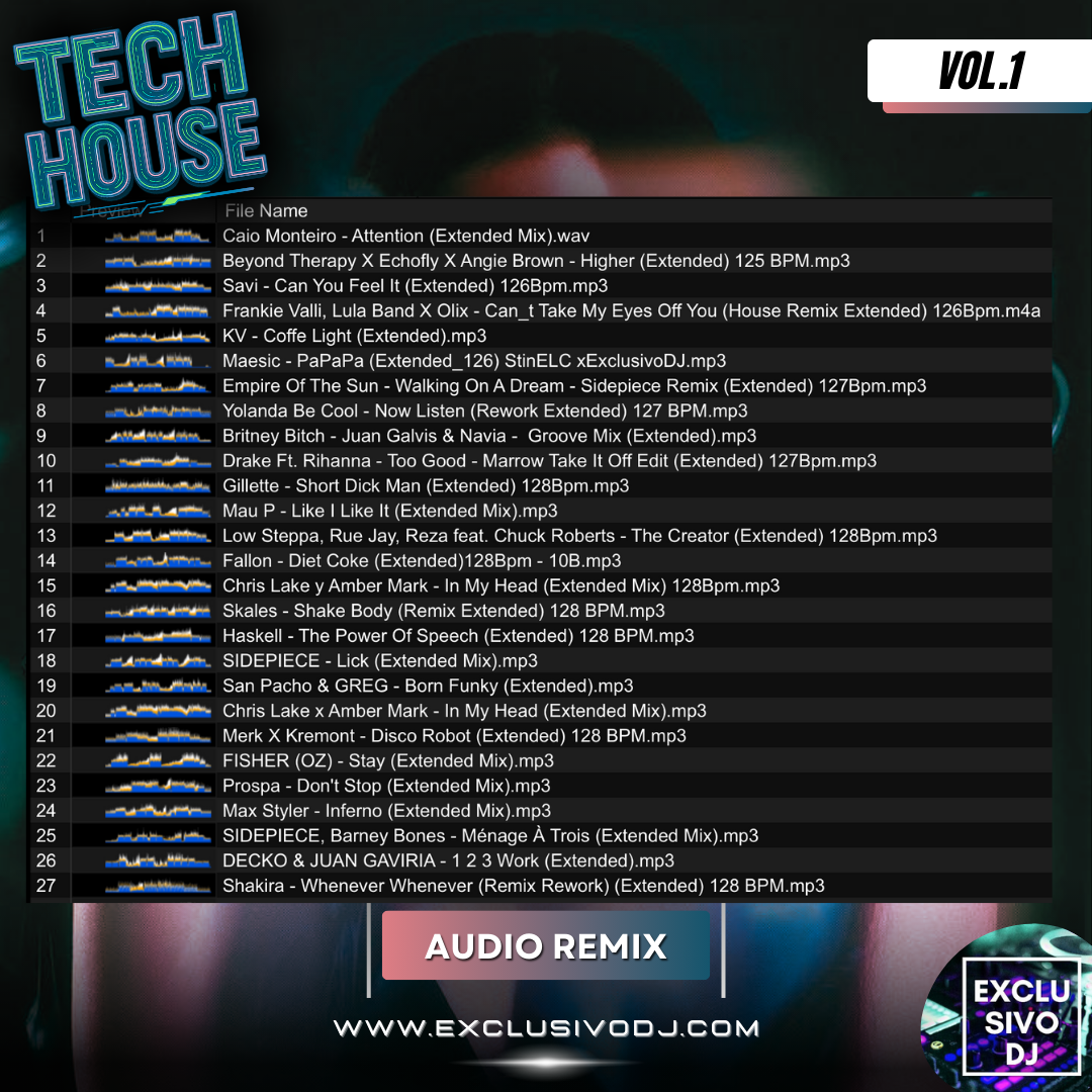 TECH HOUSE 2025 (Vol.1) Audio