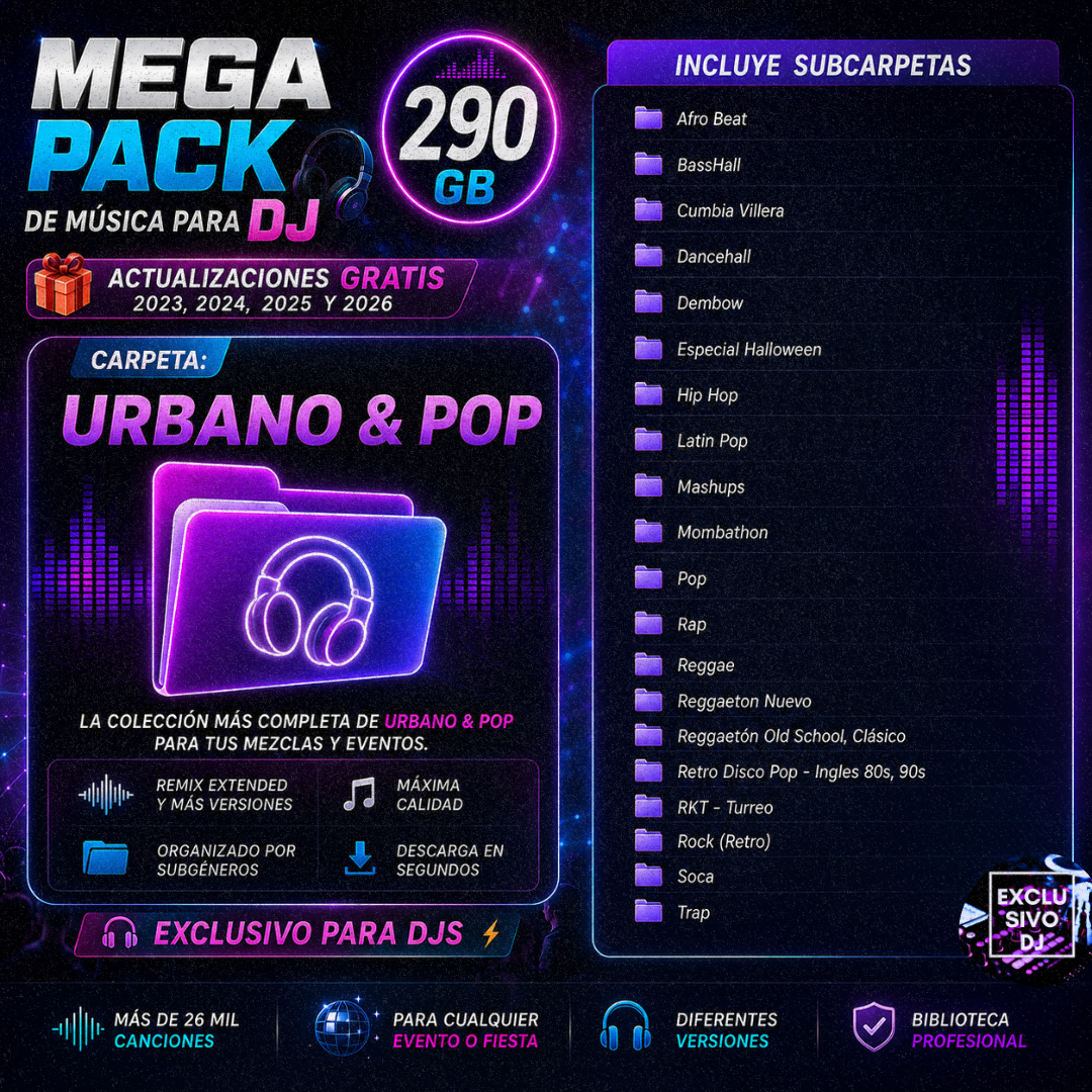MEGA PACK TODOS LOS GENEROS (Audio) 🎧